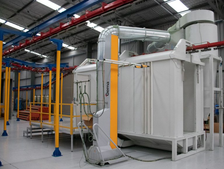Client Site GEMA Powder Coating System Coating Supplies